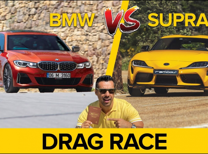 BMW 320 vs Toyota Supra Yarışı | Drag & Roll