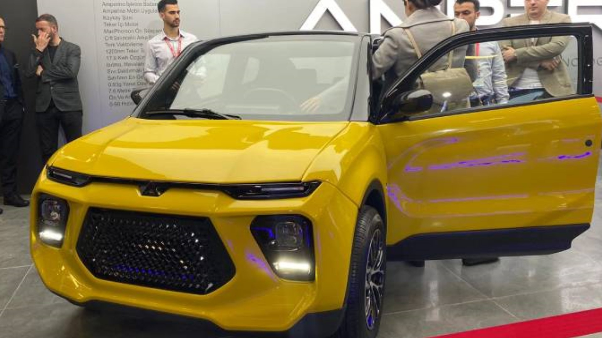 Turkey's second fully electric car Amperino C100 was introduced 